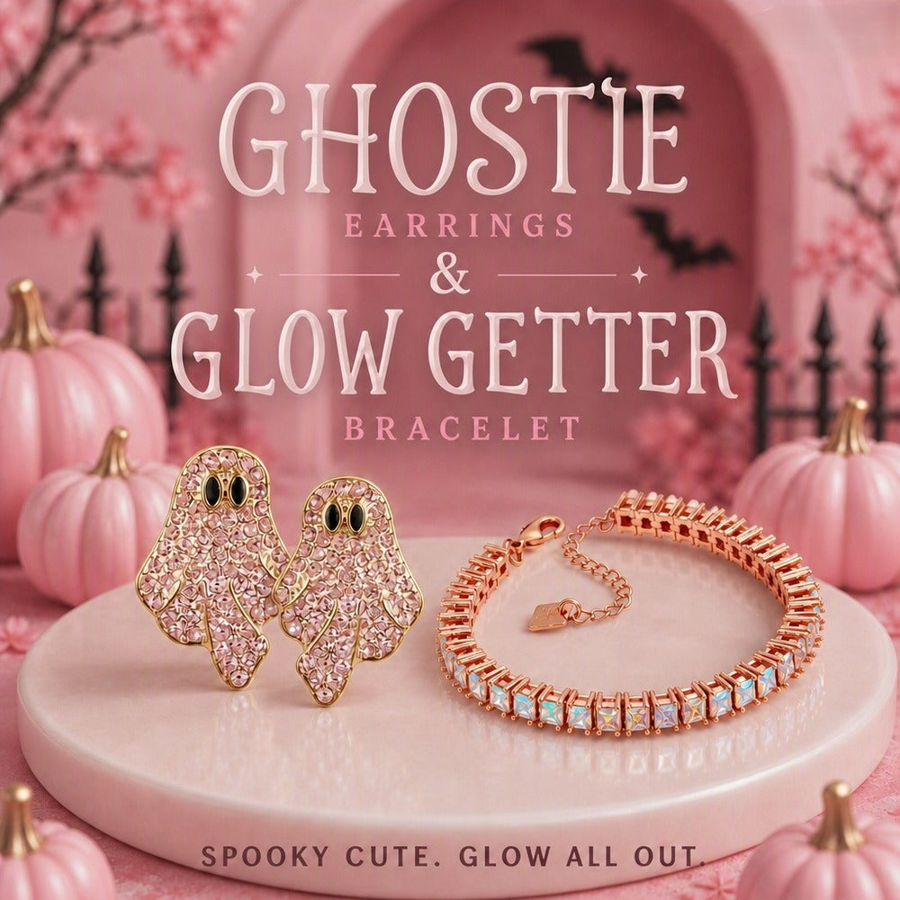 Park Lane Ghostie Pink Earrings and Glow Getter Bracelet Set - NIB - Image 1