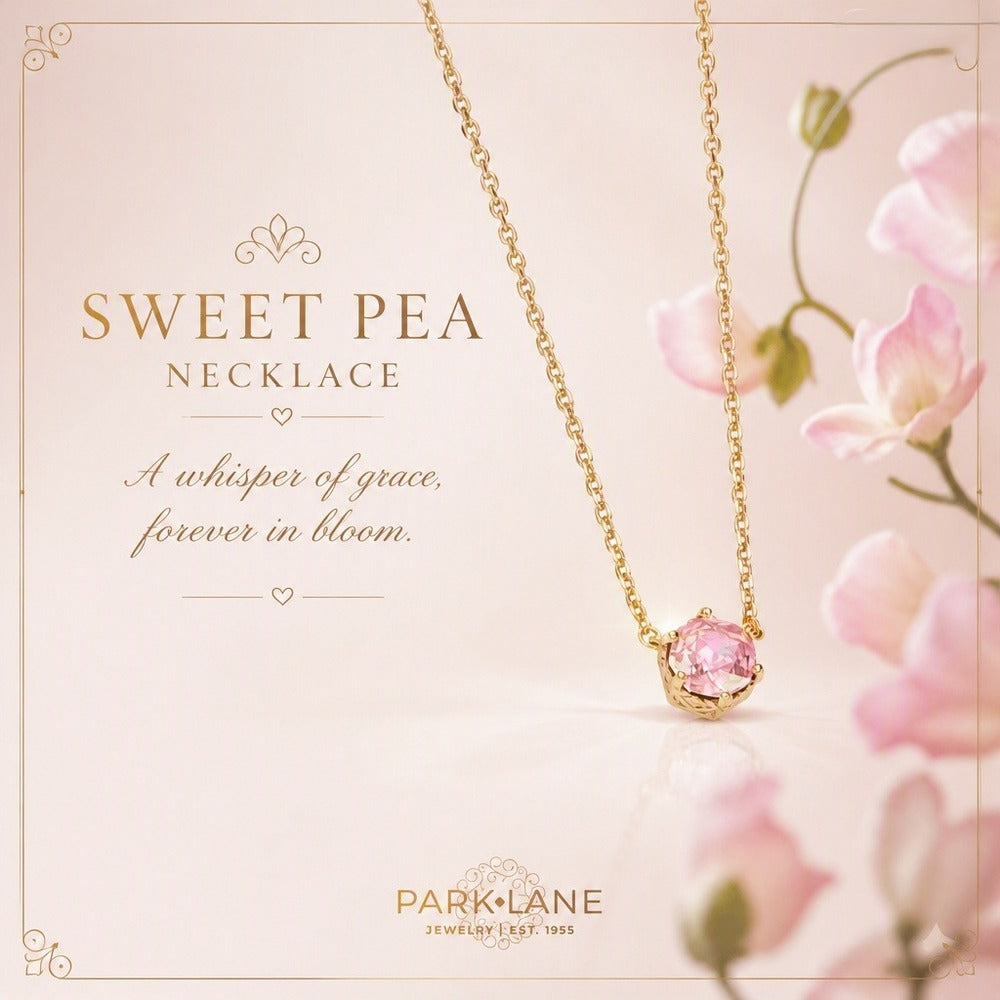 Park Lane "Sweet Pea" Pink & Gold Necklace - NIB - Image 1