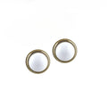 Park Lane Twist and Shout White and Gold Clip On Earrings - Image 1