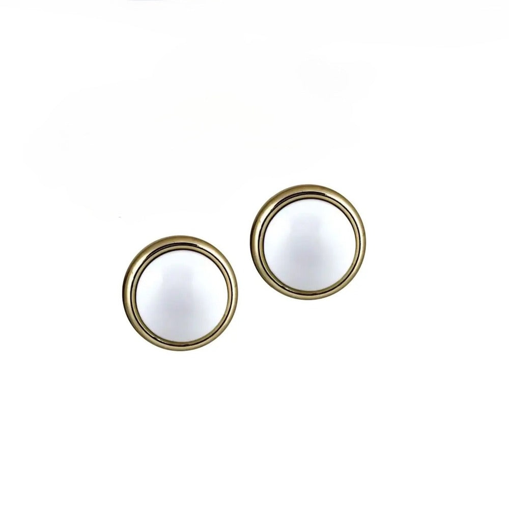 Park Lane Twist and Shout White and Gold Clip On Earrings - Image 1