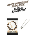Park Lane Black & Gold Tone Impression Necklace & Twilight Bracelet Set NIB - Image 1