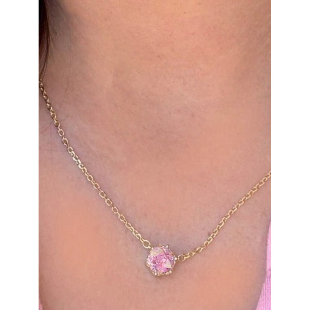 Park Lane "Sweet Pea" Pink & Gold Necklace - NIB - Image 2