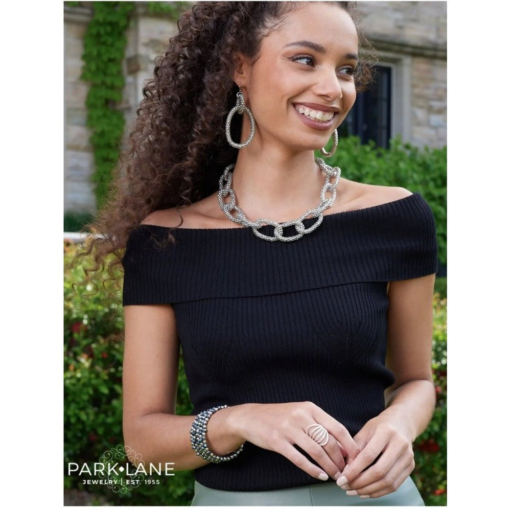 Silver Tone Park Lane Bellagio Statement Necklace - NWT - Image 2