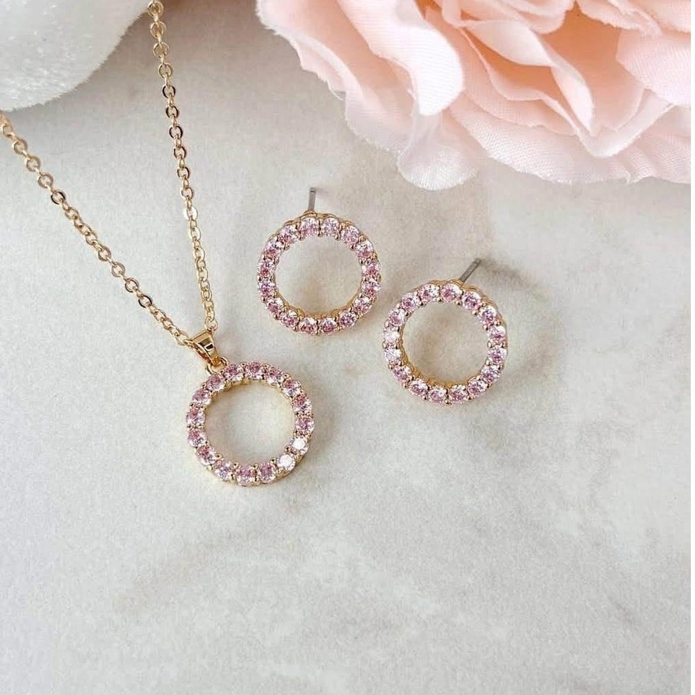 Park Lane Pink Promise Necklace and Earring Set NIB - Image 2