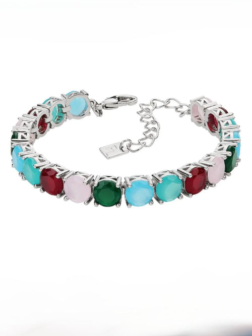 Park Lane "Rodeo" Rainbow Impression Bracelet - Silver Tone - NIB - Image 1