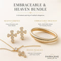 Park Lane Embraceable & Heaven Bundle Gold Tone Cross Heart Set NIB - Image 1