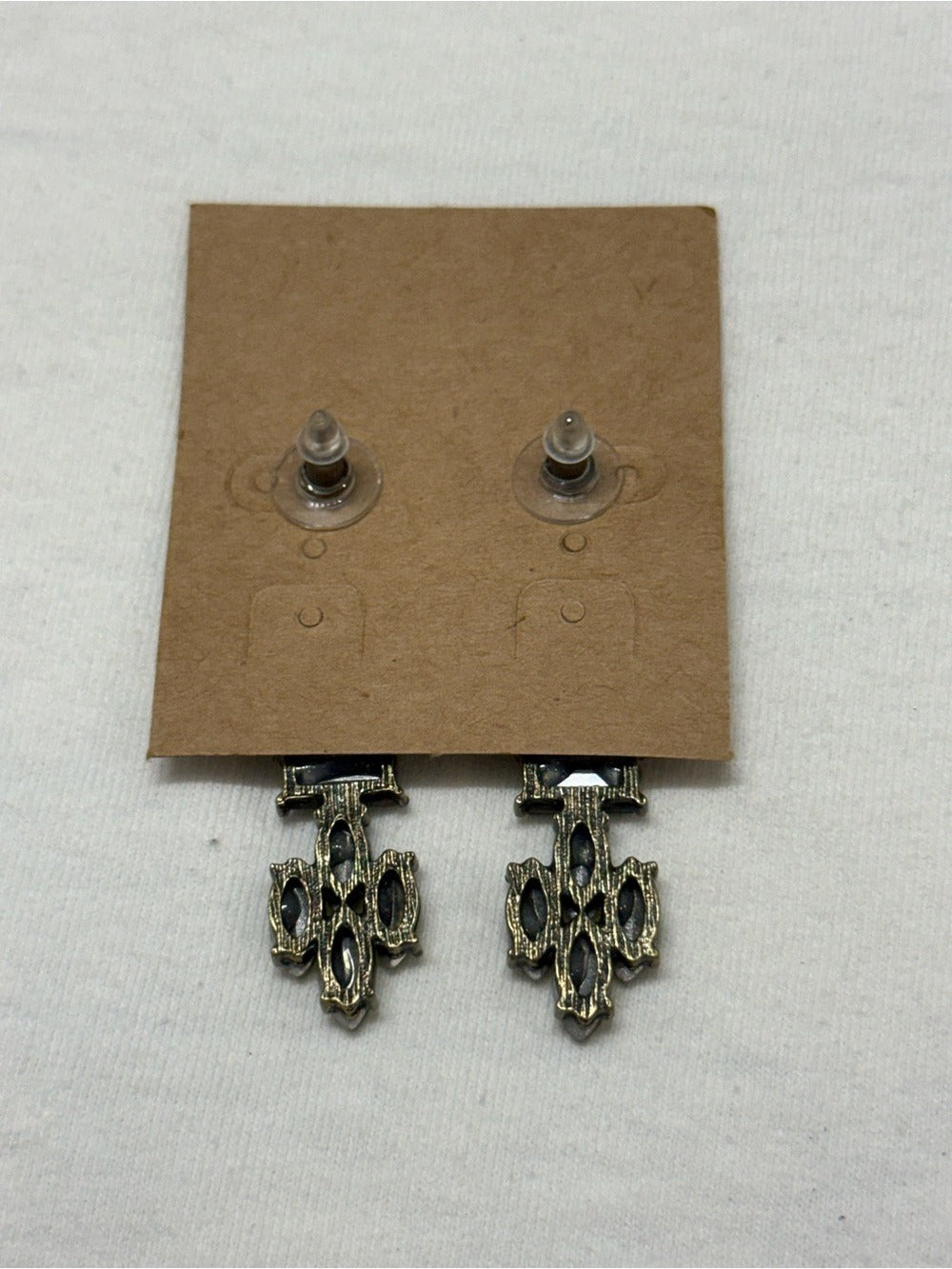 Plunder Green Crystal Jewelry Set - Necklace, Bracelet & Hoop Earrings NWOT - Image 5