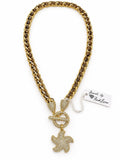 Park Lane Gold Tone Sea Quest Starfish Pendant Necklace Pave Crystal NIB - Image 1