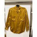 Randy Kemper Vintage 100% Silk Button Down Shirt Mustard Gold Size 10 - Image 1