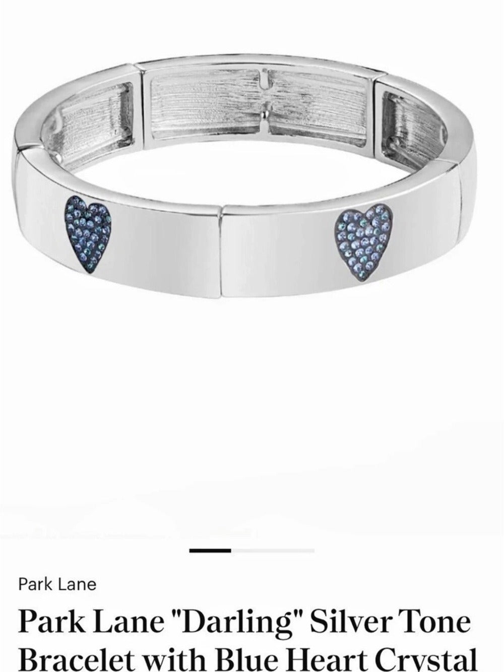 Park Lane Shiloh & Darling Silver-Tone Blue Crystal Set NIB - Image 3