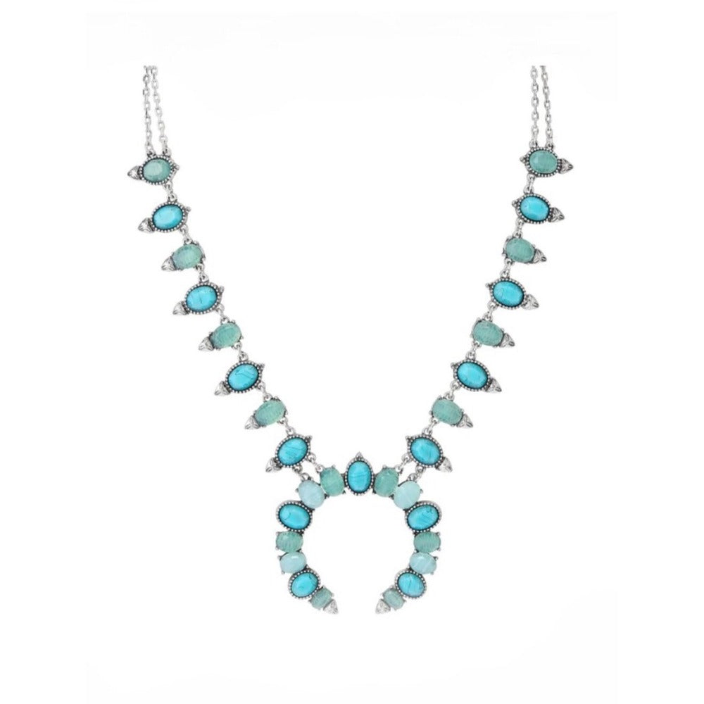 Park Lane Jewelry Set Turquoise Naja Necklace Gemstone Bracelet Horseshoe New - Image 5